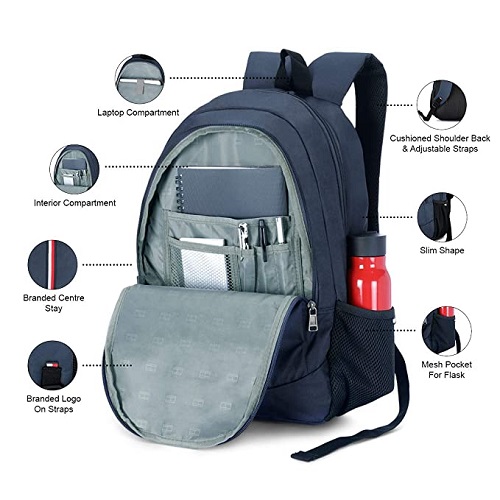 Tommy Hilfiger 34.28 Ltrs Red Laptop Backpack (TH/BIKCL04STP)