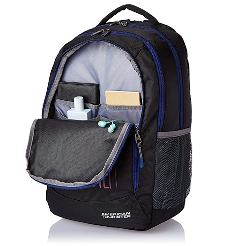 American Tourister 51 cms Black Casual Backpack (AMT Fizz SCH Bag 03)(33cms x 22cms x 51cms)