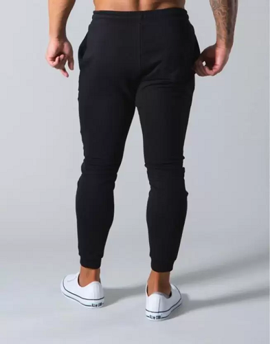 Colorblock Men Black Track Pants