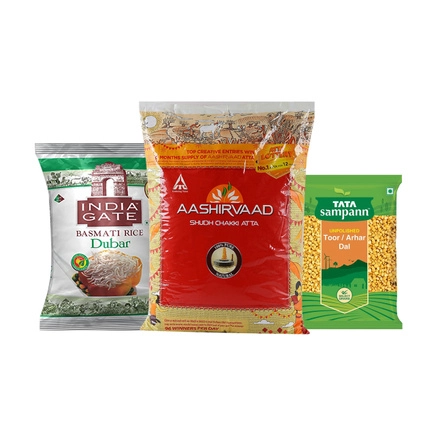 Rice, Atta & Dal