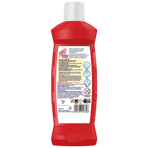 Harpic Disinfectant Bathroom Cleaner Liquid, Lemon, 500 ml