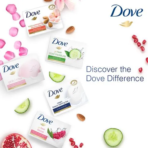 Dove Moisturizing Cream Soap 100 G, Pink / Rosa
