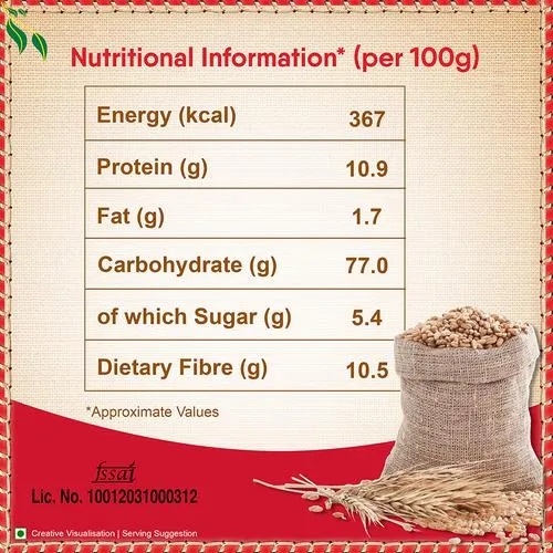 Aashirvaad Atta/Godihittu - Whole Wheat, 10 kg Pouch