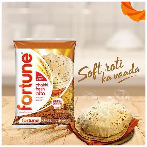 Fortune Chakki Fresh Atta/Godihittu, 5 kg