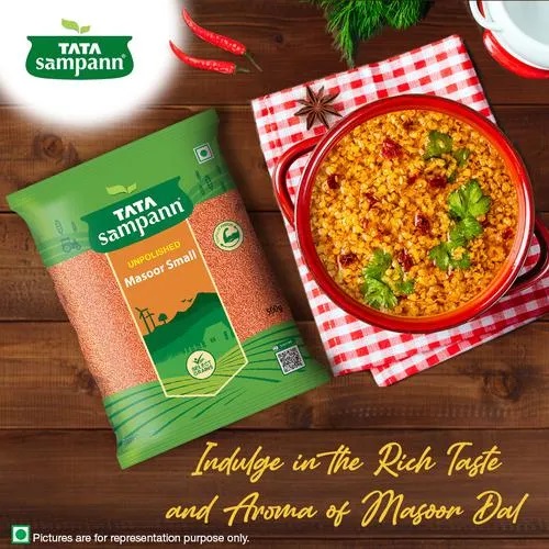 Tata Sampann Unpolished Masoor Dal - Split, 500 g