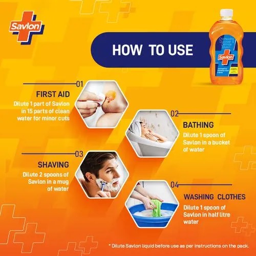 Savlon Antiseptic Disinfectant Liquid, 500 ml