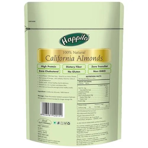 Happilo California Almonds, 200 g