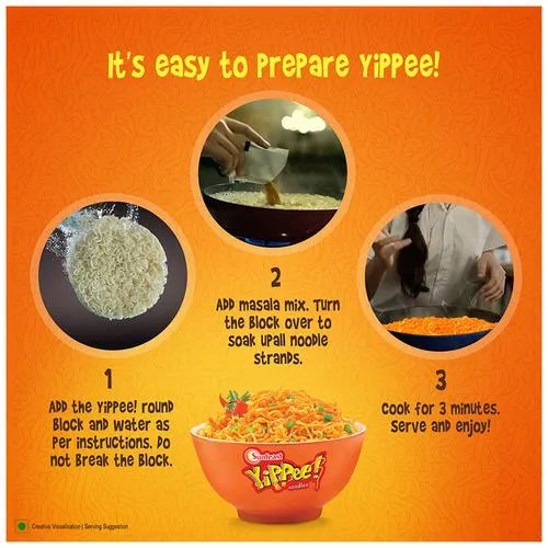 Sunfeast YiPPee! Magic Masala Noodles, 10X67.5 g (Pack of 10)