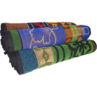 100 Cotton Quick Dry Hand / Kitchen Towel - Set of 5-12 x 20 inch - Multicolour