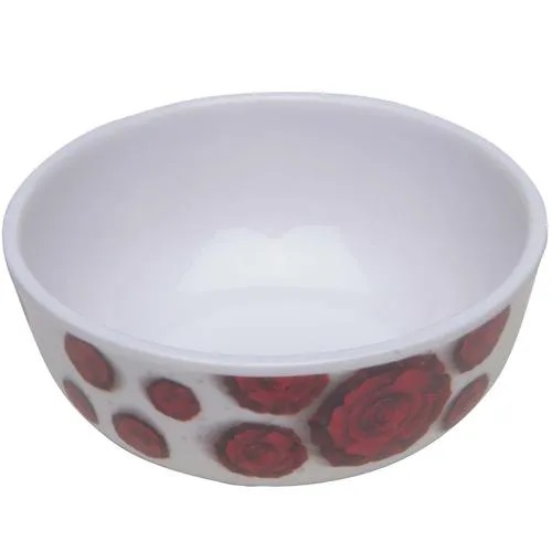 Tibros Aster Series Melamine Dinner Set - Valentine Red Rose Design, Lightweight, Durable, 16 pcs