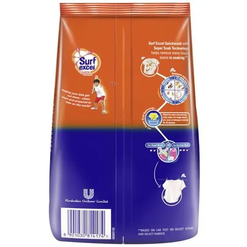 Surf Excel Quick Wash Detergent Powder, 1 kg