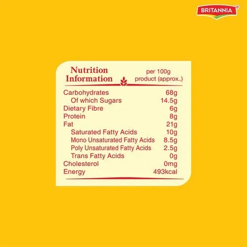 Britannia NutriChoice Digestive High Fibre Biscuits,, 4x 100 g Multipack