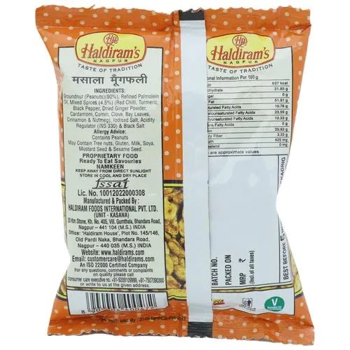 Haldirams Namkeen - Masala Peanut, 40 g Pouch