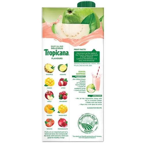 Tropicana Fruit Juice - Delight, Guava, 1 L