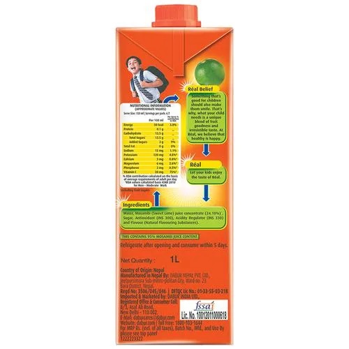 Real Fruit Power Juice - Mosambi, 1 L