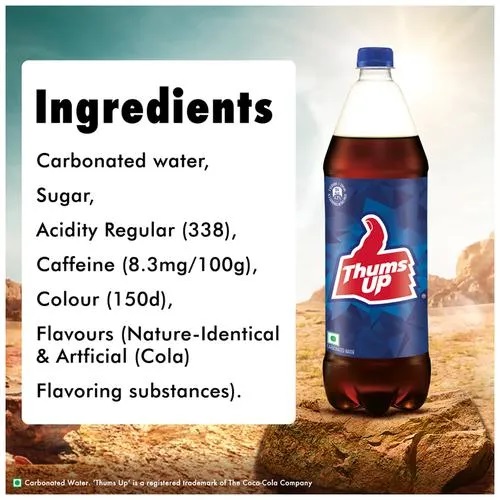Thums Up Soft Drink - Refreshing, Strong, 1.25 l Pet Bottle