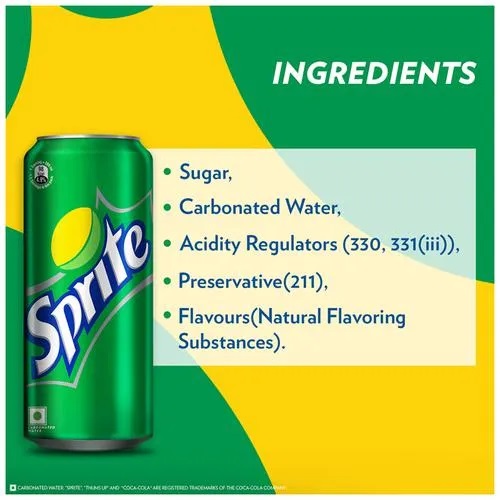 Sprite Soft Drink - Refreshing, 300 ml Can