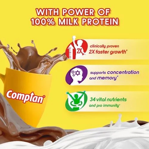Complan Nutrition & Health Drink - Improves Concentration & Memory, Royale Chocolate Flavour, 750 g Carton