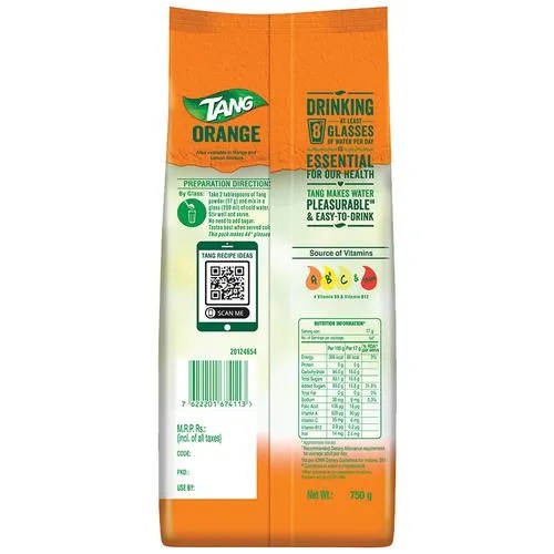 Tang Instant Drink Mix - Orange, 750 g Pouch