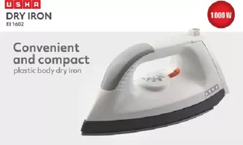 USHA 1602 Electric 1000 W Dry Iron  (Purple)