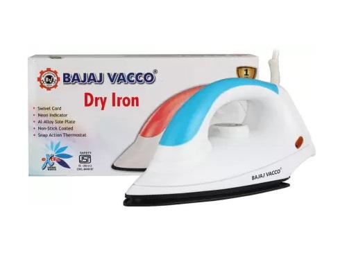BAJAJ VACCO DRY IRON CIVIC -01 RED, GREEN, BLUE 750 Dry Iron  (Blue)