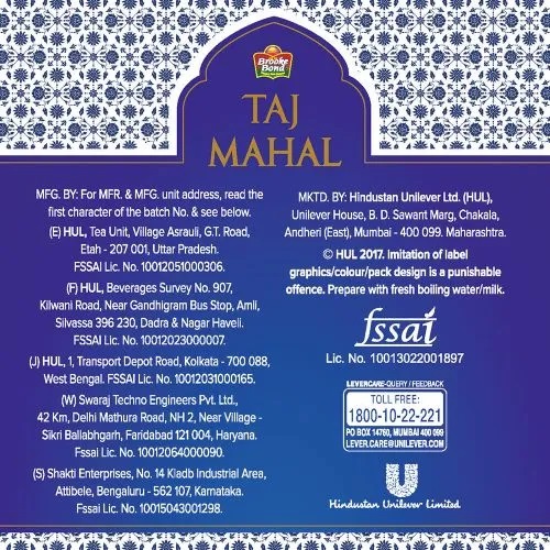 Taj Mahal Tea, 1 Kg Carton
