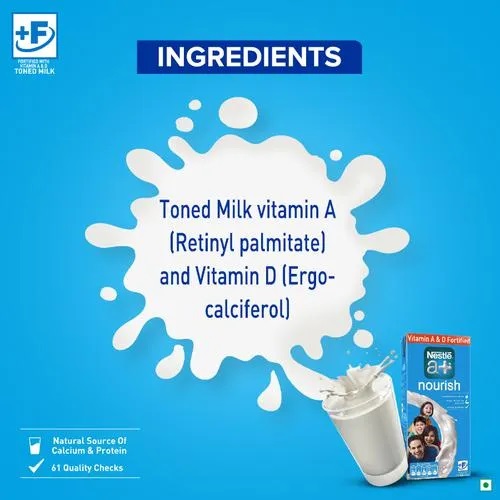 Nestle A+ Nourish Toned Milk, 1 L Carton