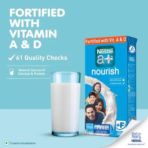Nestle A+ Nourish Toned Milk, 1 L Carton