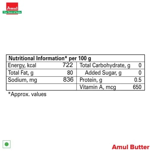 Amul Butter - Pasteurized, 4x100 g Multipack