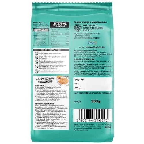 Inchi Veg Hakka Noodles, 900 g