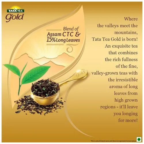 Tata Tea Gold Assam Teas With Gently Rolled Aromatic Long Leaves, Rich & Aromatic Chai, Black Tea, 500 g