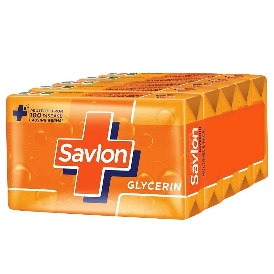 Savlon Glycerin Soap, 125 g (Pack of 5)