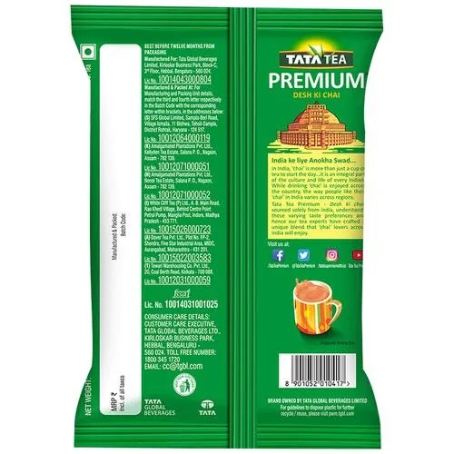 Tata Tea Premium Desh Ki Chai - Unique Blend Crafted For Chai Lovers Across India, Black Tea, 500 g