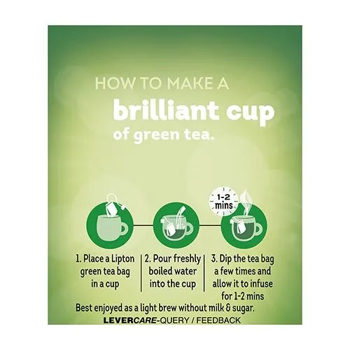 Lipton Green Tea - Tulsi Natura, 10 pcs