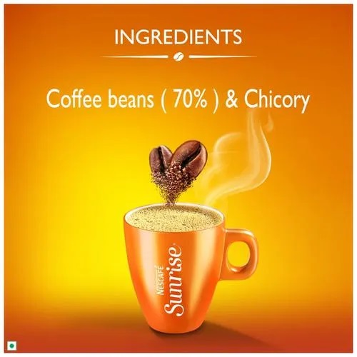 Nescafe Sunrise Instant Coffee - Chicory Mix, Rich In Aroma & Flavour, 100 g Pouch