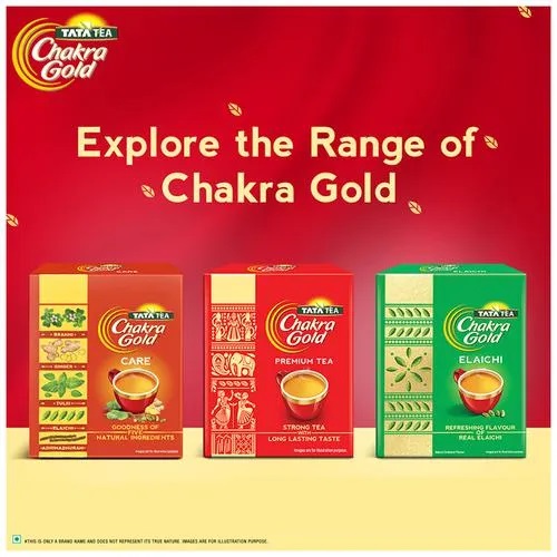 Tata Tea Chakra Gold Strong Tea With Long Lasting Taste - Black Tea, 500 g