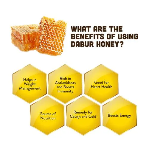 Dabur 100% Pure Honey - Worlds No. 1 Honey Brand With No Sugar Adulteration, 100 g Bottle