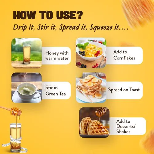 Dabur 100% Pure Honey - Worlds No. 1 Honey Brand With No Sugar Adulteration, 100 g Bottle